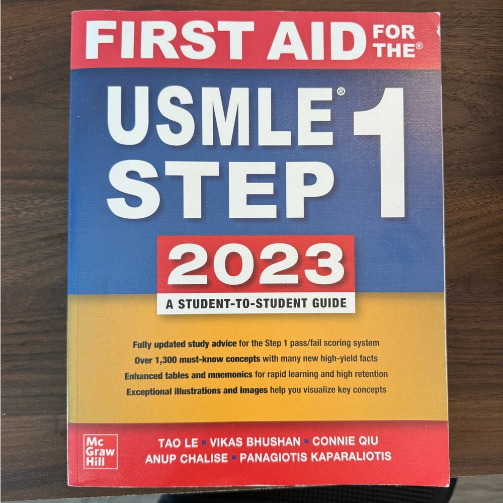 USMLE Step 1 First Aid 2023 Book